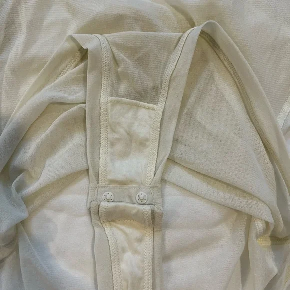 SKIMS Summer Mesh Cream Spaghetti Strap Bodysuit - Picture 5 of 7